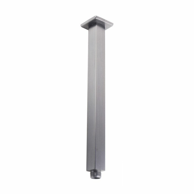 Stainless Steel 600mm Square Ceiling Shower Arm – Brushed Nickel Silver