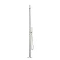 Load image into Gallery viewer, Stainless Steel Outdoor Freestanding Shower with Handheld Shower Head- Brushed Nickel Silver
