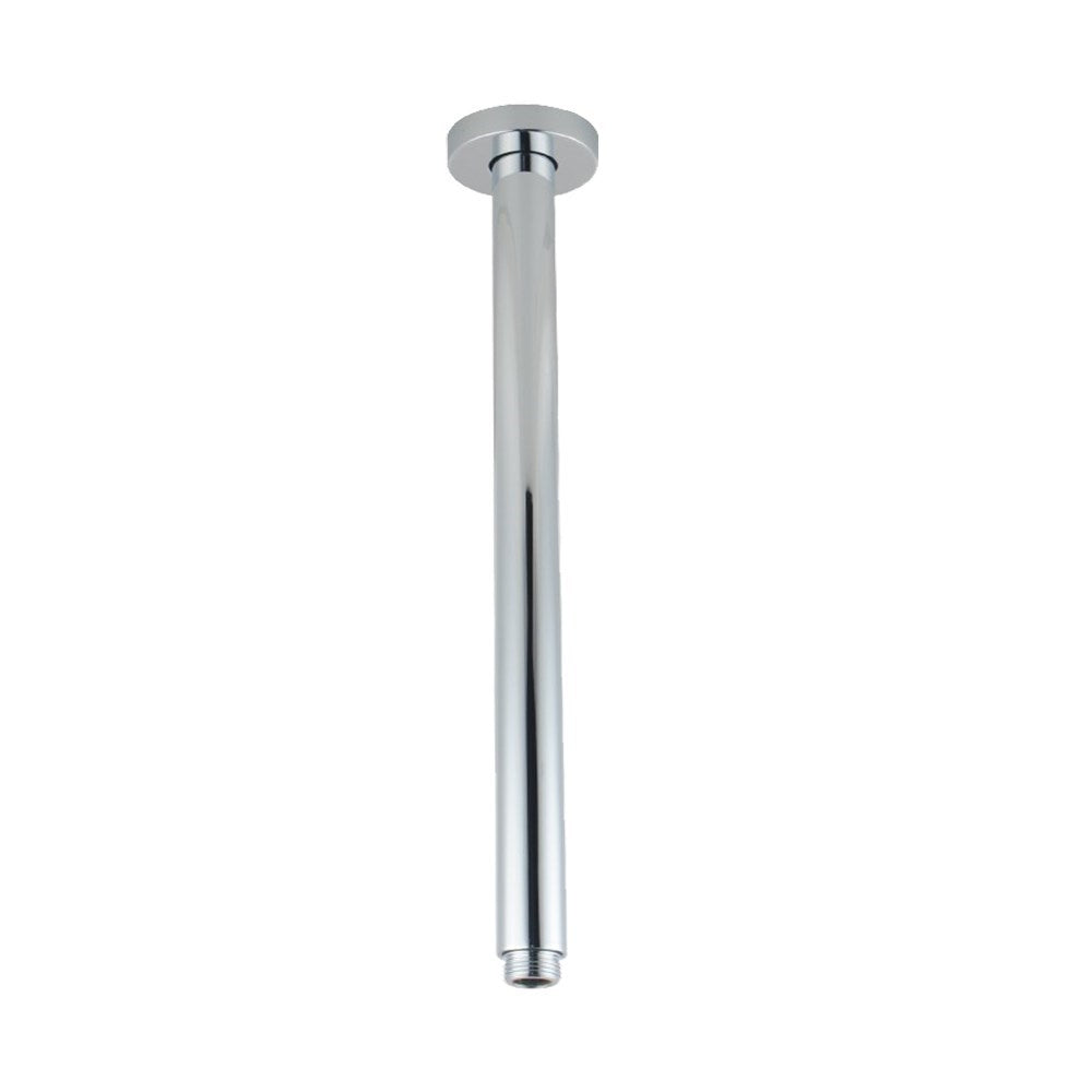 Stainless Steel 400mm Round Ceiling Shower Arm – Brushed Nickel Silver