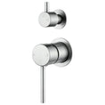 Load image into Gallery viewer, LUCID PIN Wall Diverter Mixer with Separate Cover Plate - Brushed Nickel
