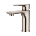 Load image into Gallery viewer, Solid Brass Short Basin Mixer - Brushed Nickel Silver - VOG
