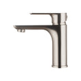 Load image into Gallery viewer, Solid Brass Short Basin Mixer - Brushed Nickel Silver - VOG
