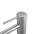 Load image into Gallery viewer, Solid Brass Short Basin Mixer - Brushed Nickel Silver - LUCID PIN
