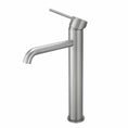 Load image into Gallery viewer, Solid Brass Tall Basin Mixer - Brushed Nickel Silver - LUCID PIN
