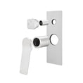 Load image into Gallery viewer, Solid Brass Wall Mixer Tap with Diverter Trim Kit (Match CLPD) - Brushed Nickel | RUSHY
