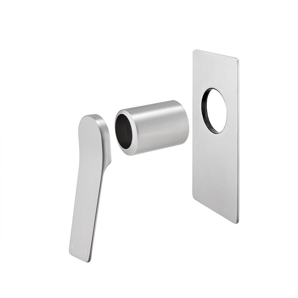 Solid Brass Wall Mixer Tap Trim Kit (Match CLPM) - Brushed Nickel | RUSHY
