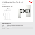 Load image into Gallery viewer, IVANO  Solid Brass Wall Mixer Tap - Brushed Nickel
