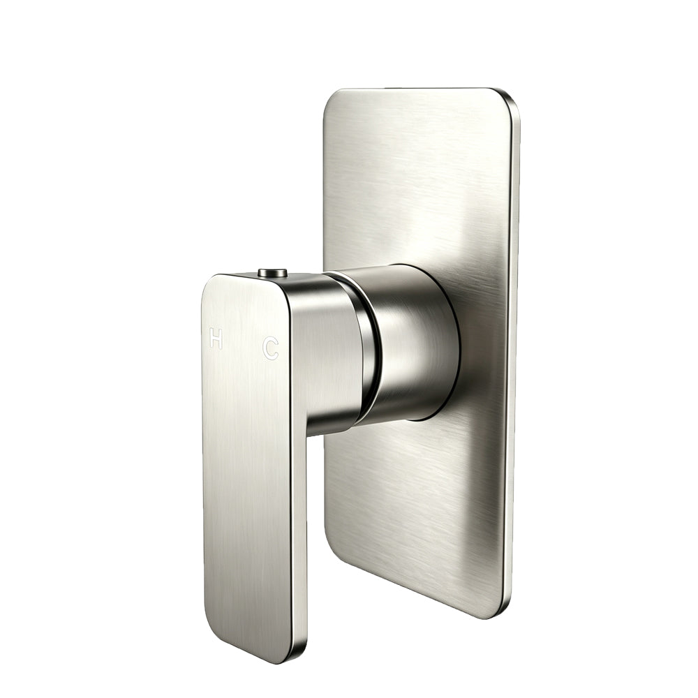 IVANO  Solid Brass Wall Mixer Tap - Brushed Nickel
