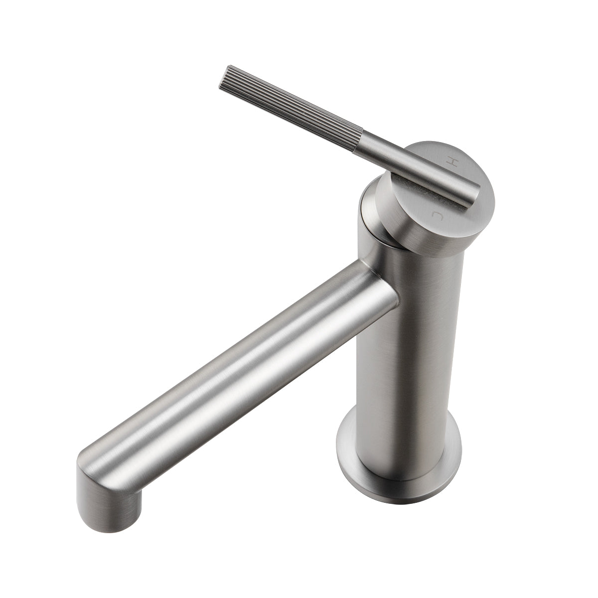 CADDENCE Short Basin Mixer - Solid Brass - Brushed Nickel Silver