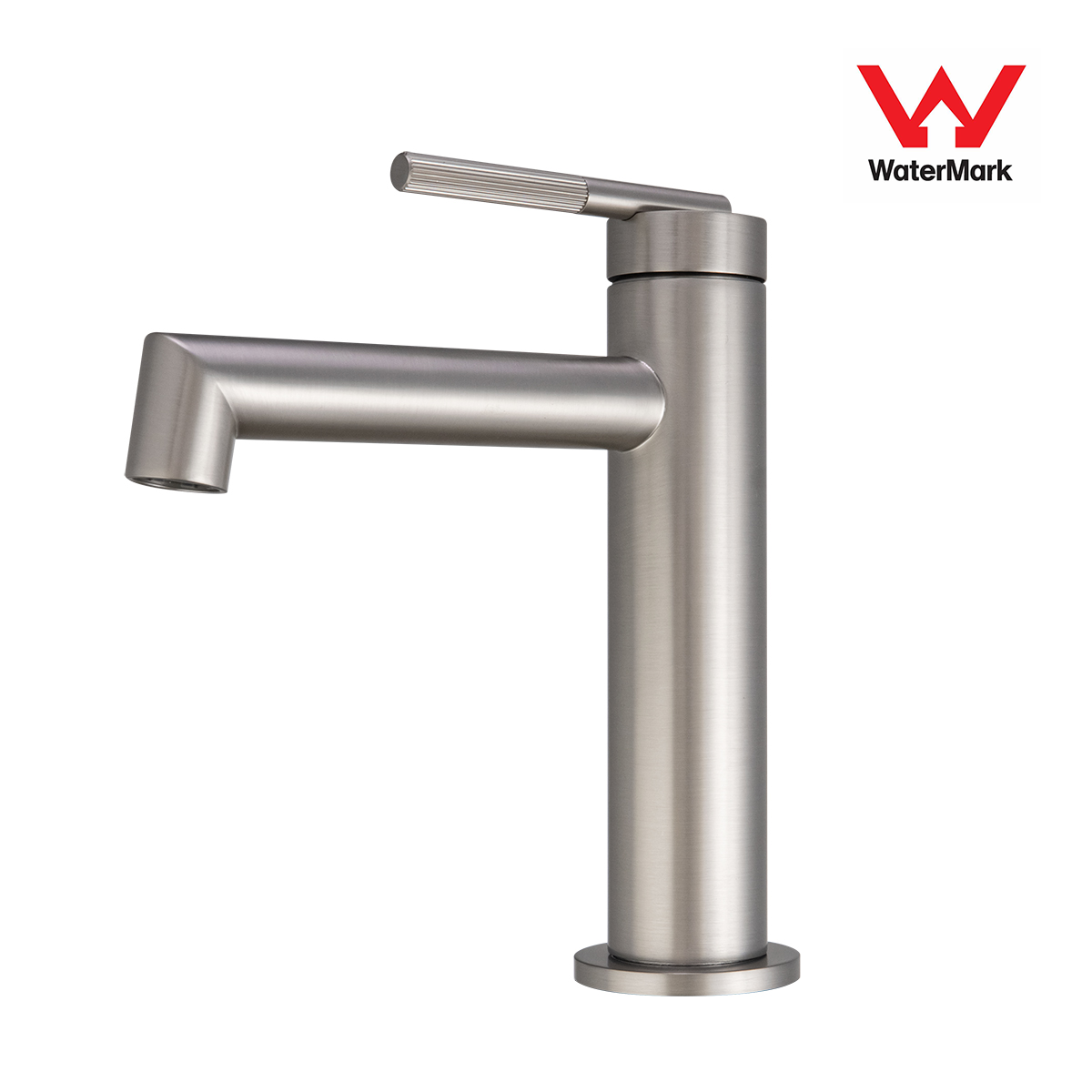 CADDENCE Short Basin Mixer - Solid Brass - Brushed Nickel Silver