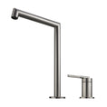 Load image into Gallery viewer, CADDENCE Split Type Basin Mixer - Solid Brass - Brushed Nickel Silver
