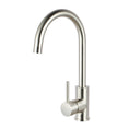 Load image into Gallery viewer, Solid Brass Standard Kitchen Mixer - Brushed Nickel Silver
