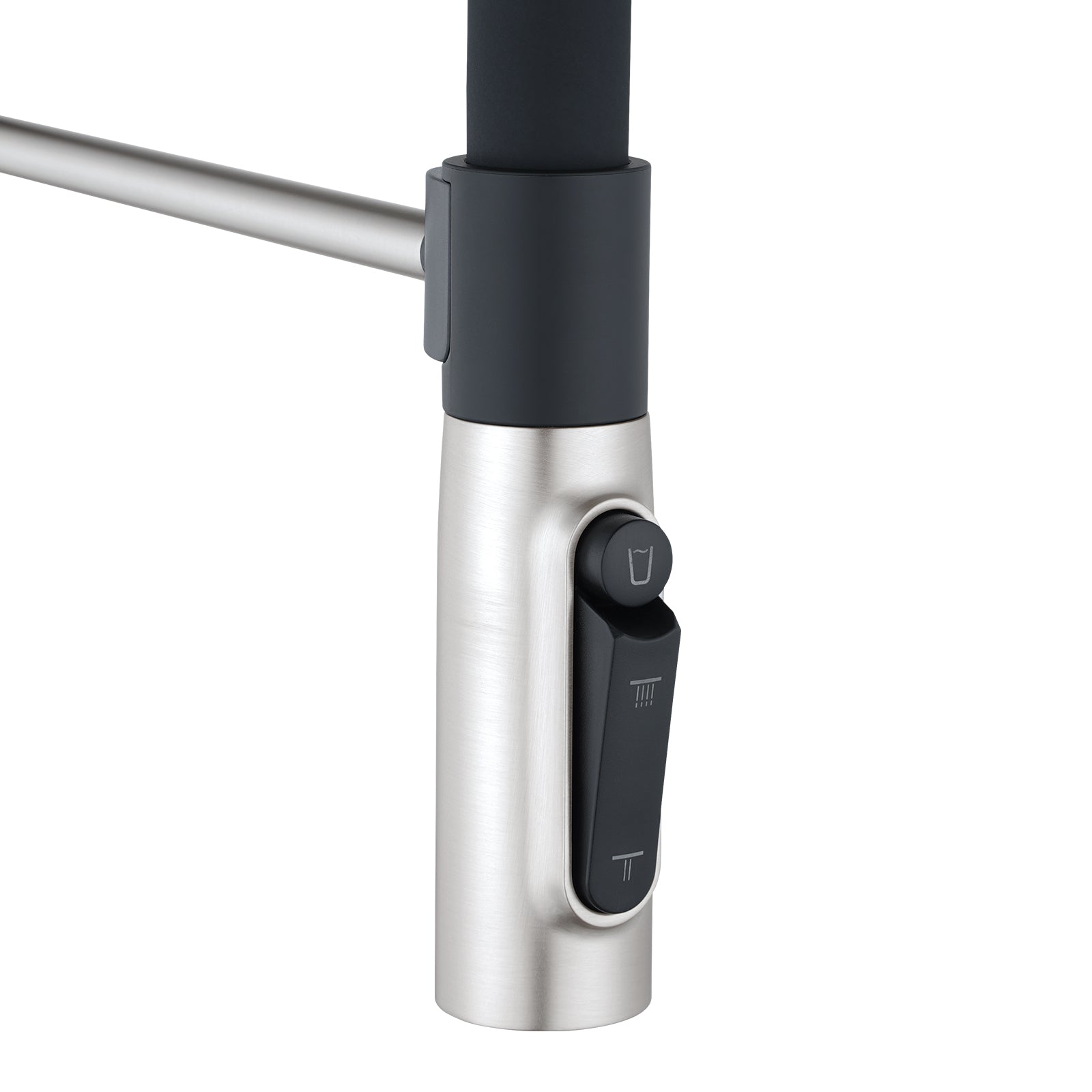 Magnetic Pull-Down Kitchen Mixer with Filter Connection - Brushed Nickel Silver