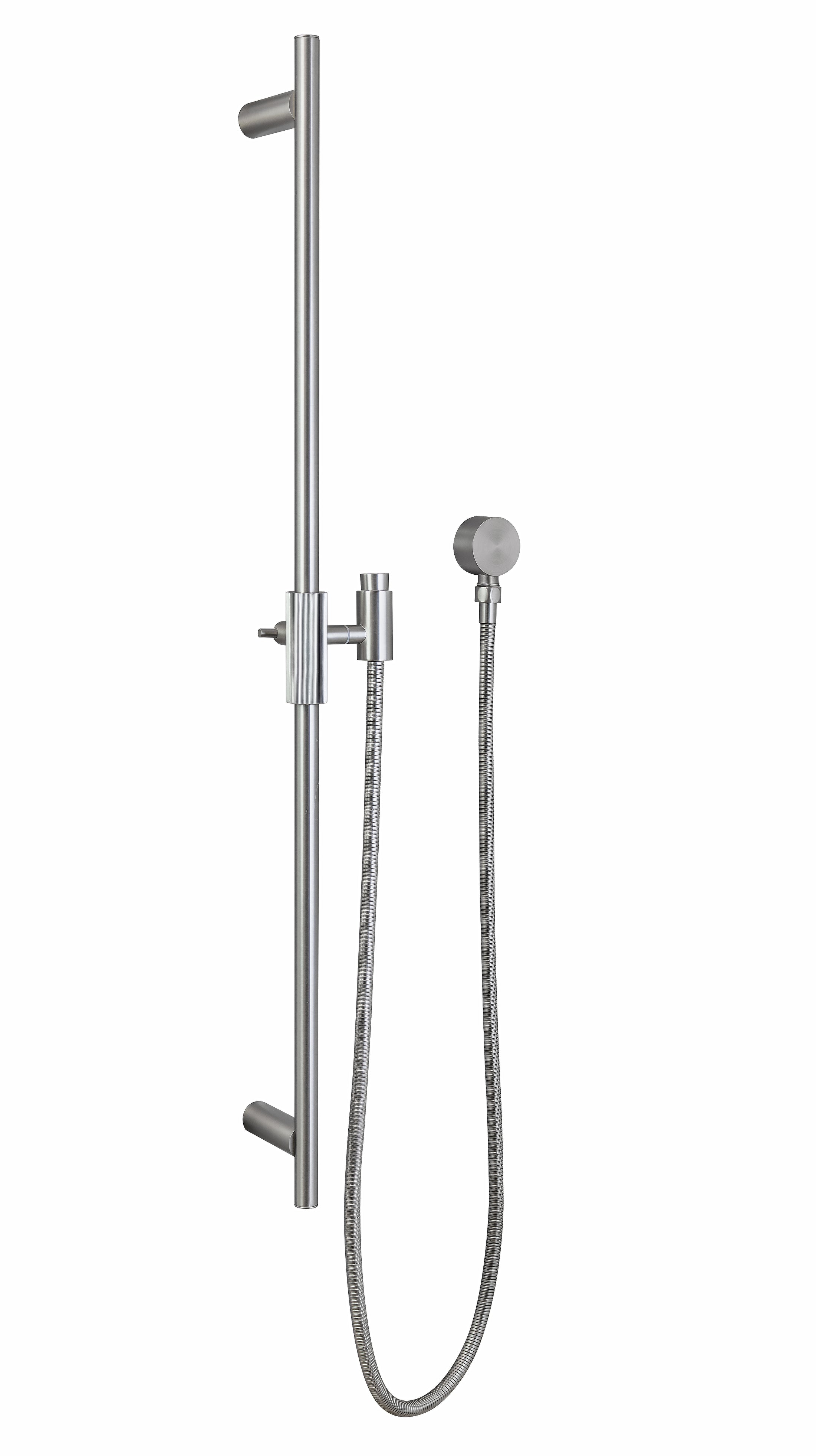 CADDENCE Shower Rail - Stainless Steel - Brushed Nickel Silver