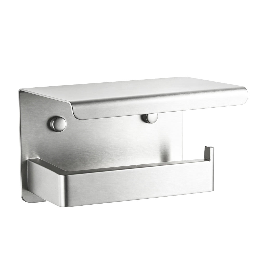 Stainless Steel Toilet Paper Holder- Brushed Nickel | IVANO