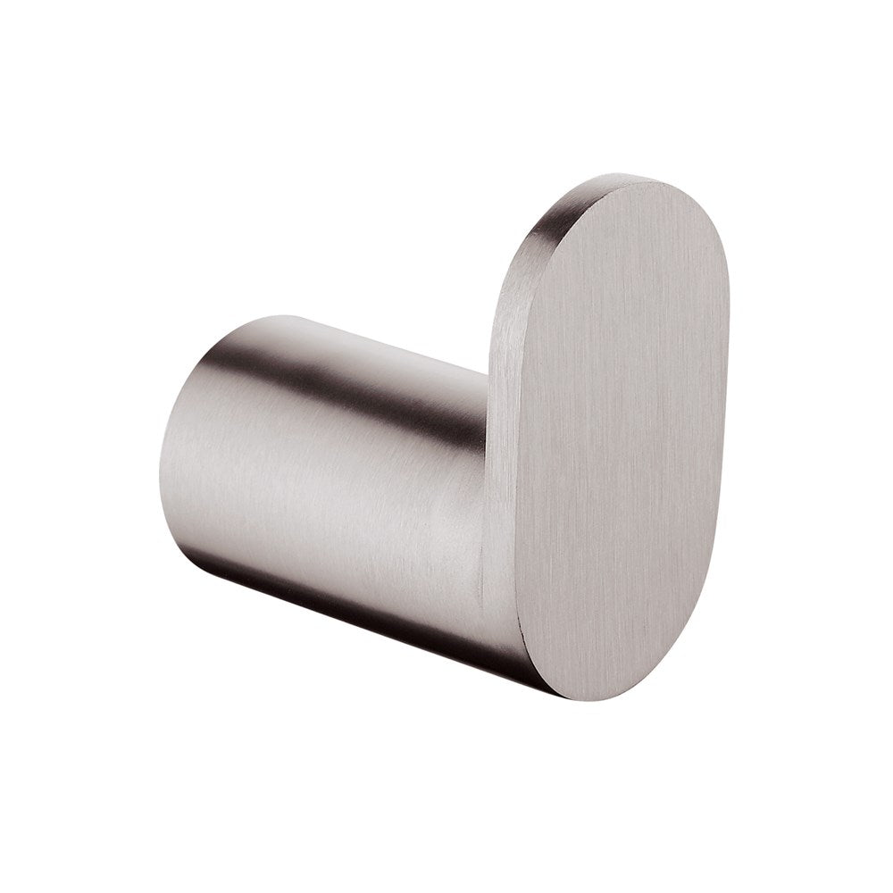 Stainless Steel Robe Hook - Brushed Nickel Silver - RUSHY