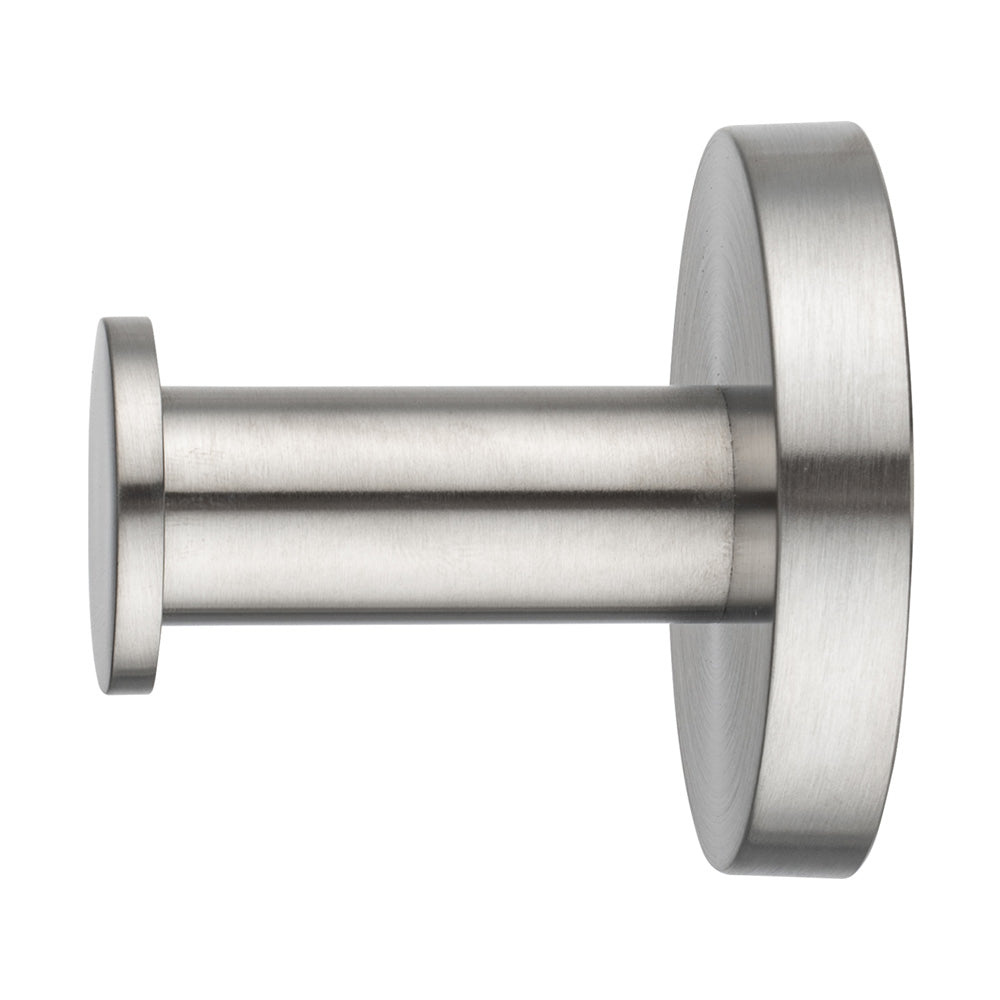 Stainless Steel Robe Hook - Brushed Nickel Silver - LUCID PIN