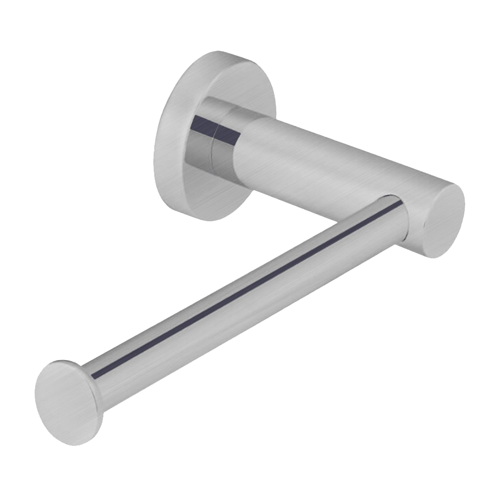 Stainless Steel Toilet Paper Holder- Brushed Nickel Silver - LUCID PIN