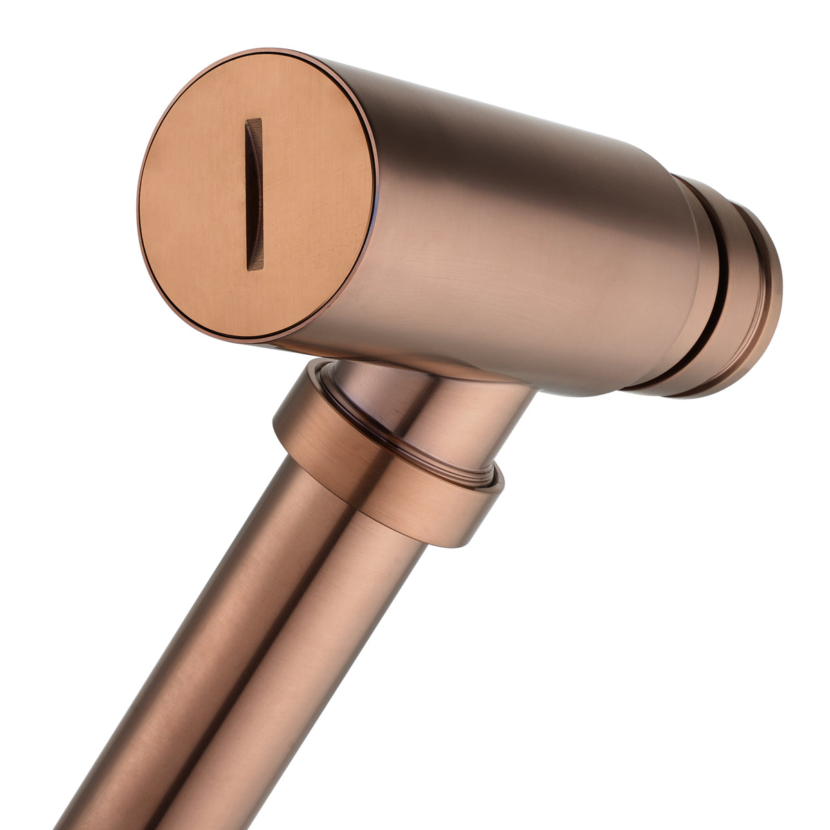 Solid Brass Round Bottle Trap G1 1/2" - Brushed Copper
