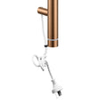 Load image into Gallery viewer, Stainless Steel Electric Heated Towel Rack Single Bar Vertical with Timer - Brushed Copper
