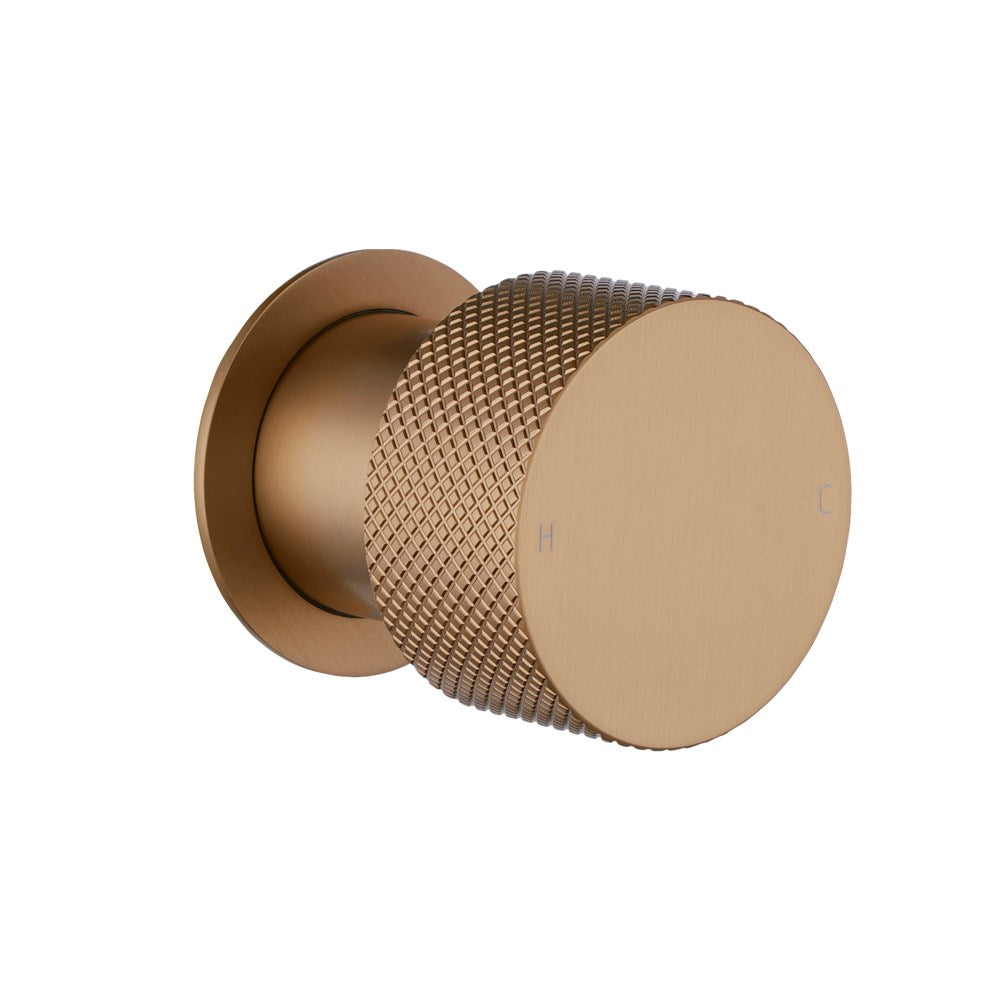 Knurled Wall Mixer Handle Only (Match CLPM) – Brushed Copper | MOON