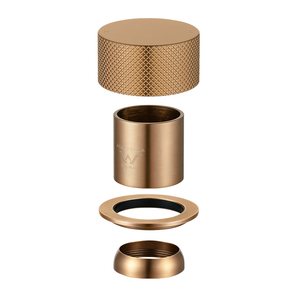 Knurled Wall Mixer Handle Only (Match CLPM) – Brushed Copper | MOON