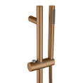Load image into Gallery viewer, Stainless Steel & Solid Brass Shower Rail with Handheld Shower - Brushed Copper
