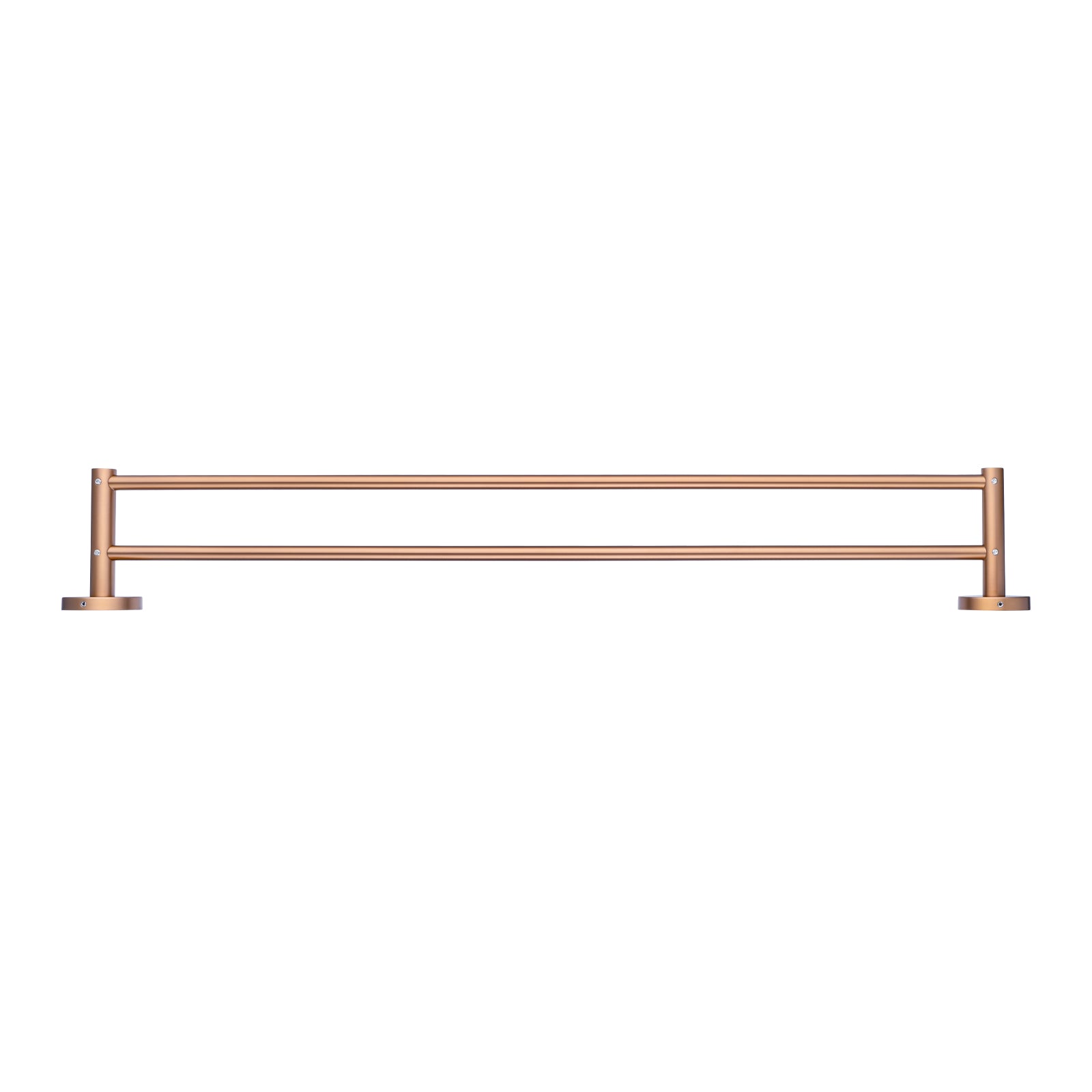 Stainless Steel 790mm Double Towel Rail - Brushed Copper - LUCID PIN