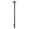 Load image into Gallery viewer, Stainless Steel Electric Heated Towel Rack Single Bar Vertical with Timer  - Gunmetal Grey
