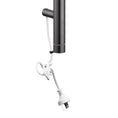 Load image into Gallery viewer, Stainless Steel Electric Heated Towel Rack Single Bar Vertical with Timer  - Gunmetal Grey
