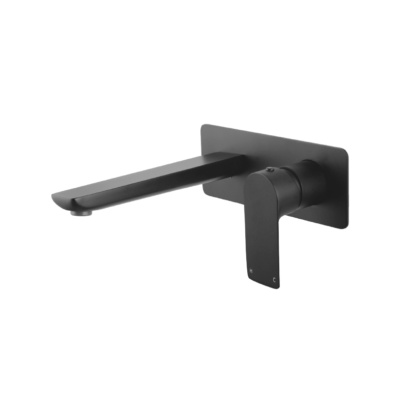 Solid Brass Spout Mixer - Gunmetal Grey- VOG