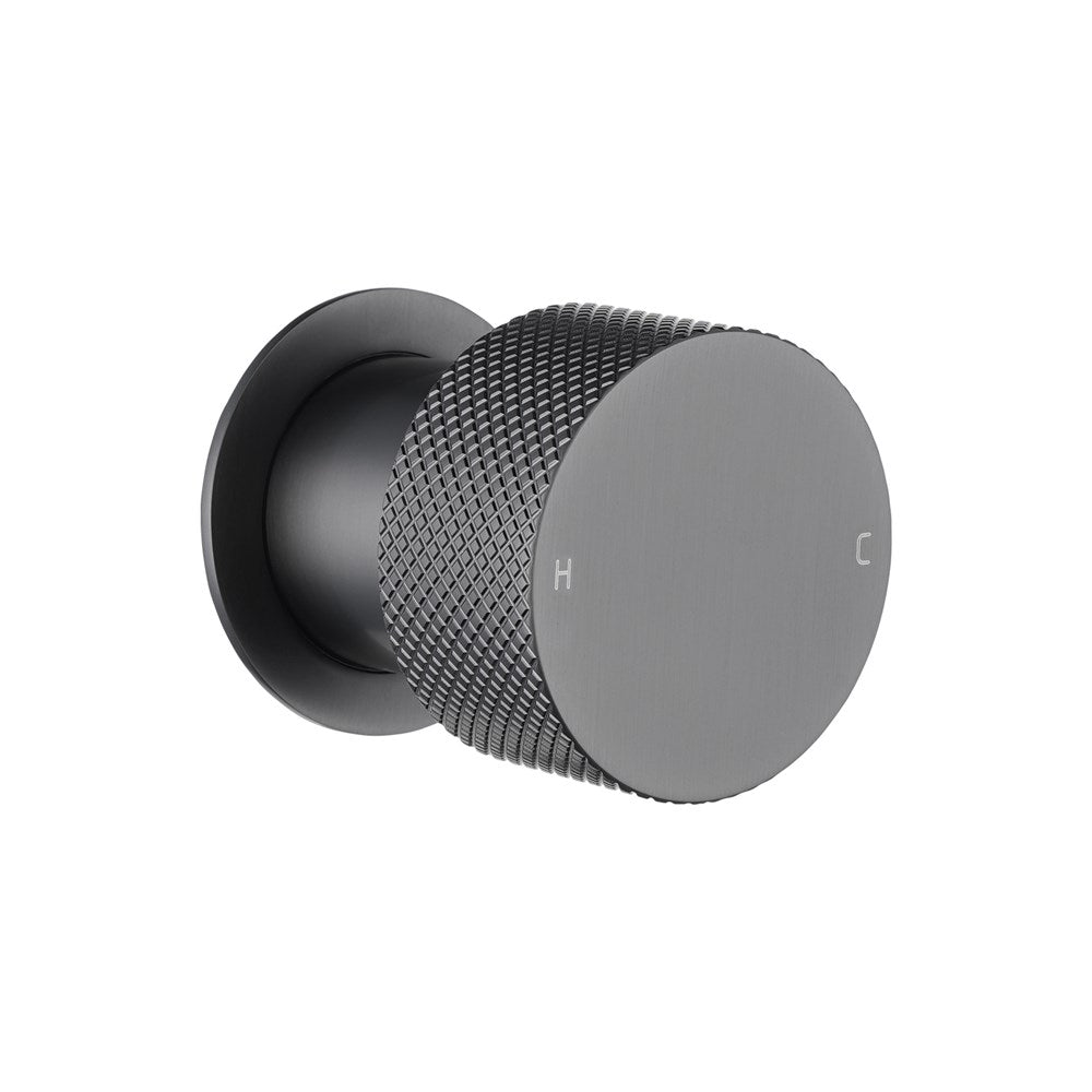 Knurled Wall Mixer Handle Only (Match CLPM) – Gunmetal | MOON