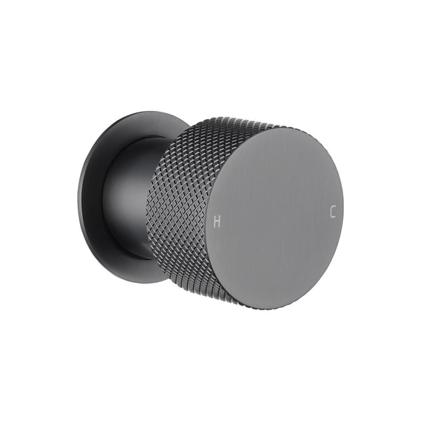 Knurled Wall Mixer Handle Only (Match CLPM) – Gunmetal | MOON