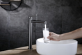 Load image into Gallery viewer, CADDENCE Tall Basin Mixer - Solid Brass - Gunmetal Grey
