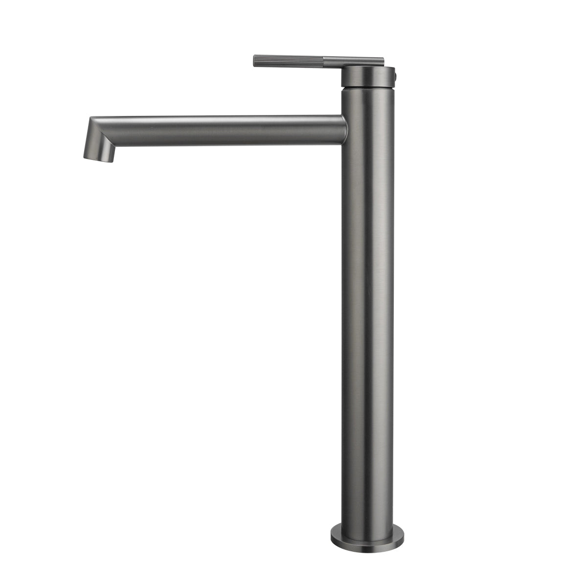 CADDENCE Tall Basin Mixer - Solid Brass - Gunmetal Grey