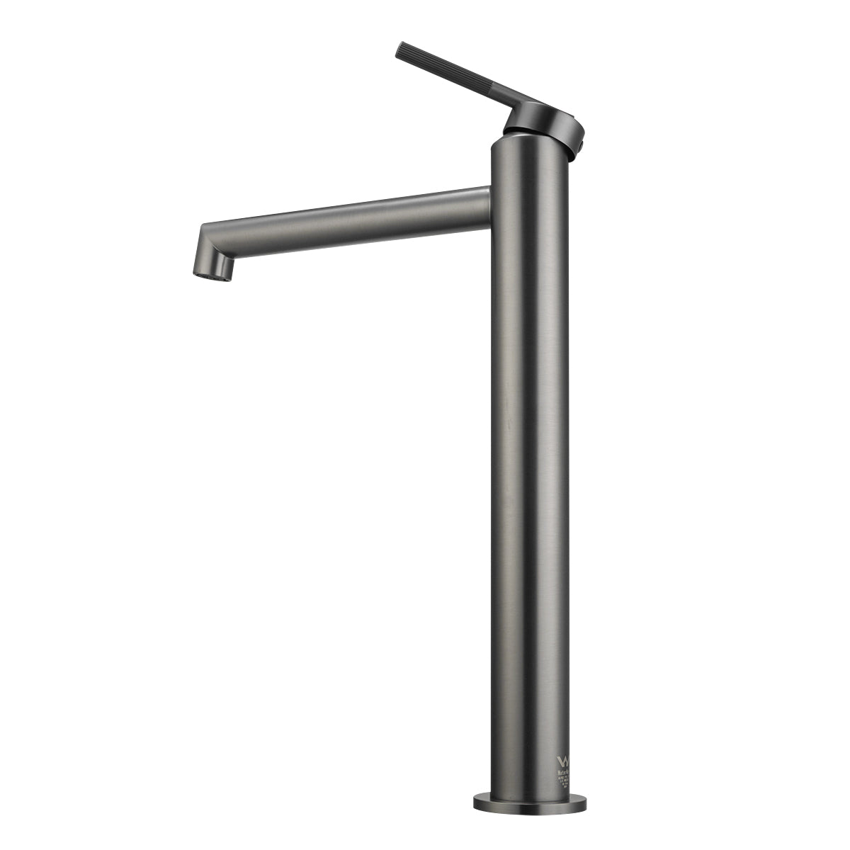 CADDENCE Tall Basin Mixer - Solid Brass - Gunmetal Grey