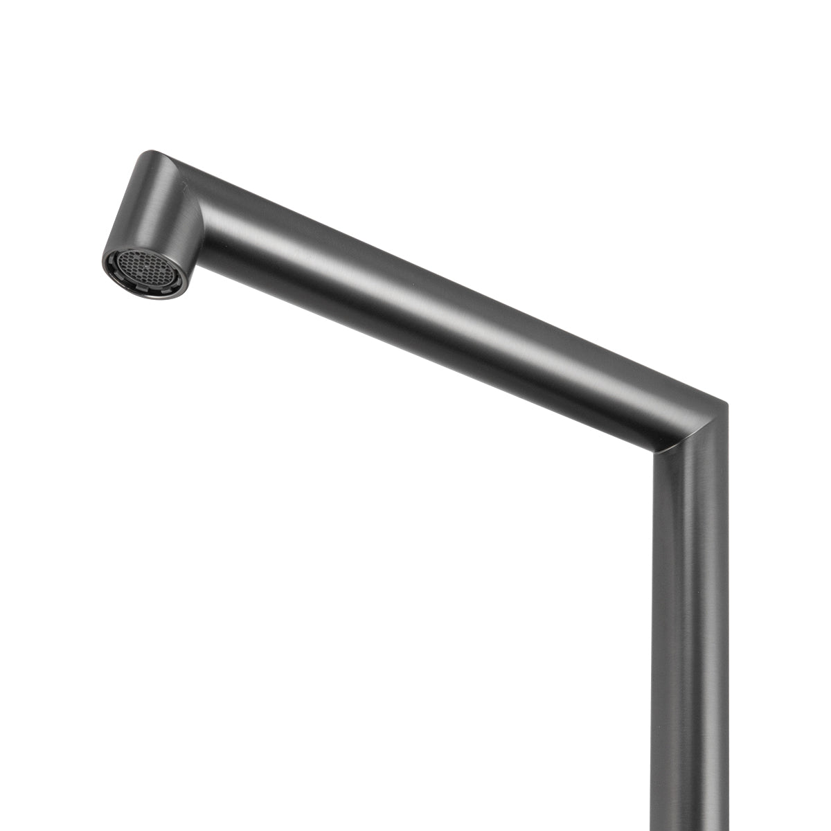 CADDENCE Split Type Basin Mixer - Solid Brass - Gunmetal Grey