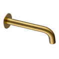 Load image into Gallery viewer, Solid Brass Wall Spout with Flat Back Plate - Brushed Brass | LUCID PIN
