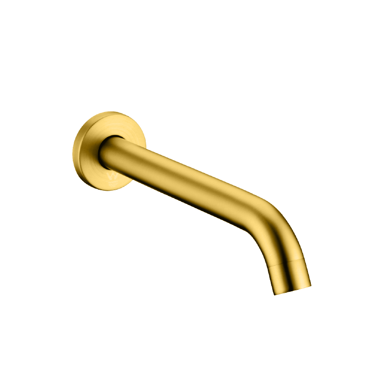 Solid Brass Spout - Brushed Brass Gold - LUCID PIN