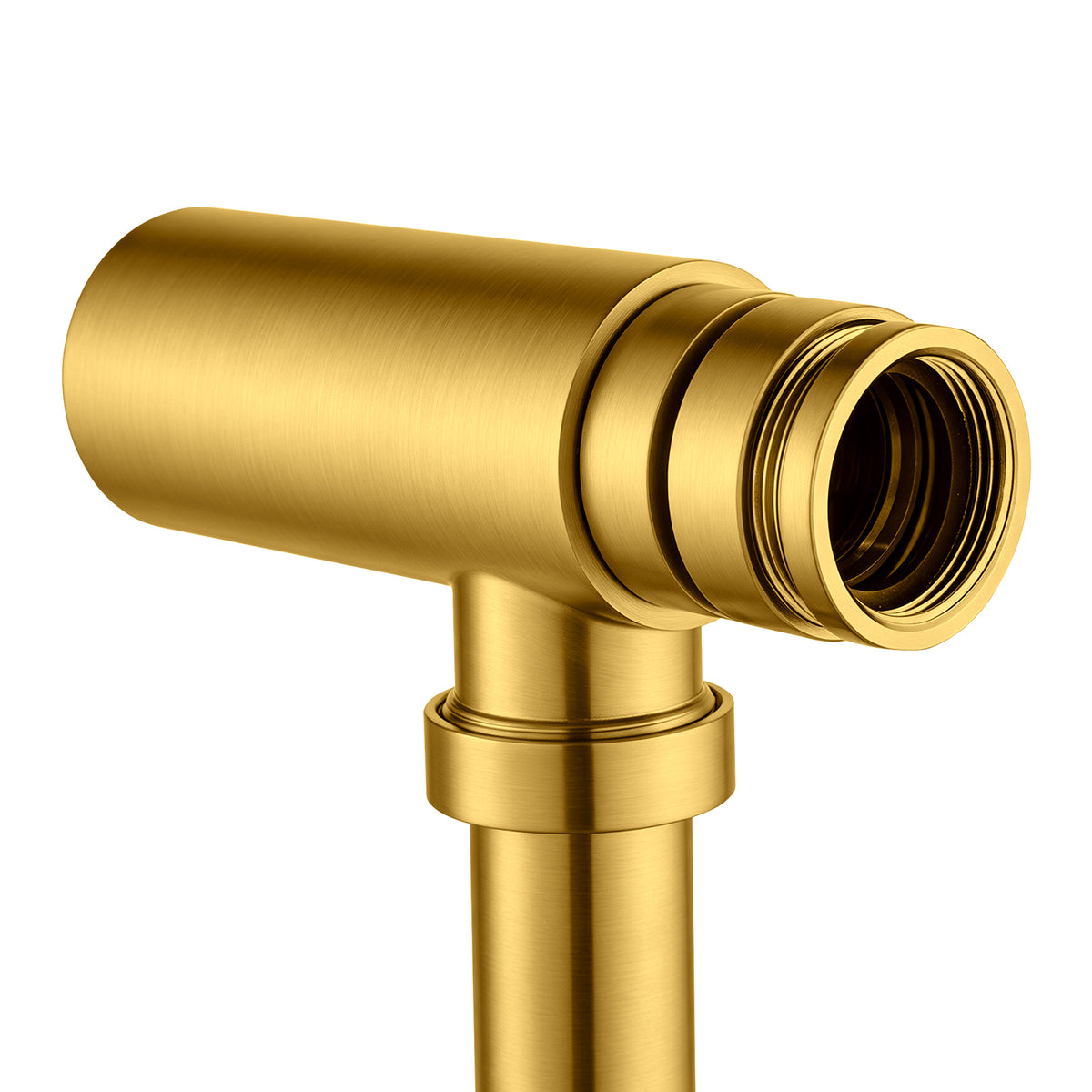 Solid Brass Round Bottle Trap G1 1/2" -  Brushed Brass