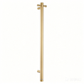 Load image into Gallery viewer, Stainless Steel Electric Heated Towel Rack Single Bar Vertical with Timer - Brushed Brass Gold
