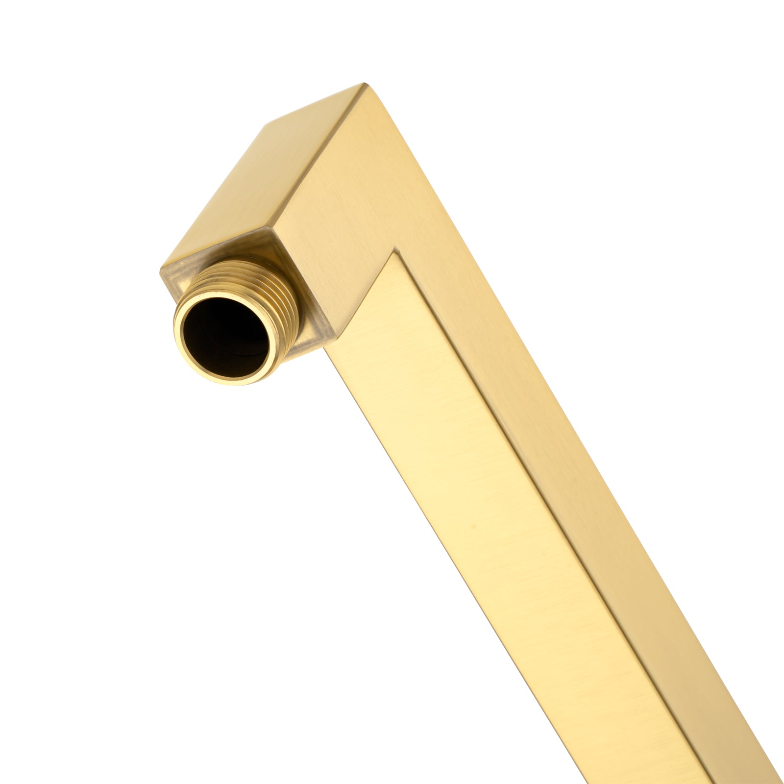 Stainless Steel 400mm Square Wall Shower Arm – Brushed Brass Gold