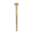 Load image into Gallery viewer, Stainless Steel 400mm Round Ceiling Shower Arm – Brushed Brass Gold
