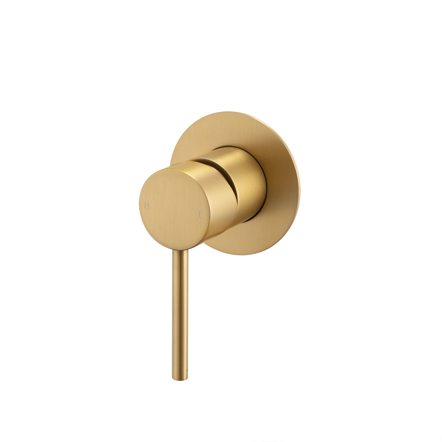 Solid Brass Wall Mixer Tap Trim Kit (Match CLPM) - Brushed Brass | LUCID PIN