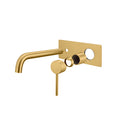 Load image into Gallery viewer, Solid Brass Spout Mixer - Brushed Brass Gold - LUCID PIN
