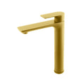 Load image into Gallery viewer, Solid Brass Tall Basin Mixer - Brushed Brass Gold - VOG
