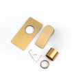 Load image into Gallery viewer, Solid Brass Wall Mixer Tap Trim Kit (Match CLPM) - Brushed Brass Gold | VOG
