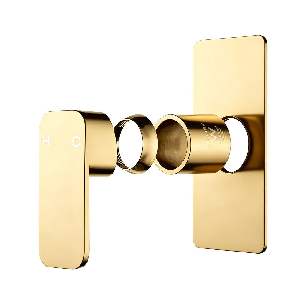 Solid Brass Wall Mixer Tap Trim Kit (Match CLPM) - Brushed Brass | IVANO
