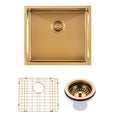 Load image into Gallery viewer, Stainless Steel Single Bowl Kitchen Sink 500 × 440mm - Brushed Brass
