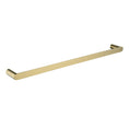 Load image into Gallery viewer, Stainless Steel 600mm Single Towel Rail - Brushed Brass Gold - RUSHY
